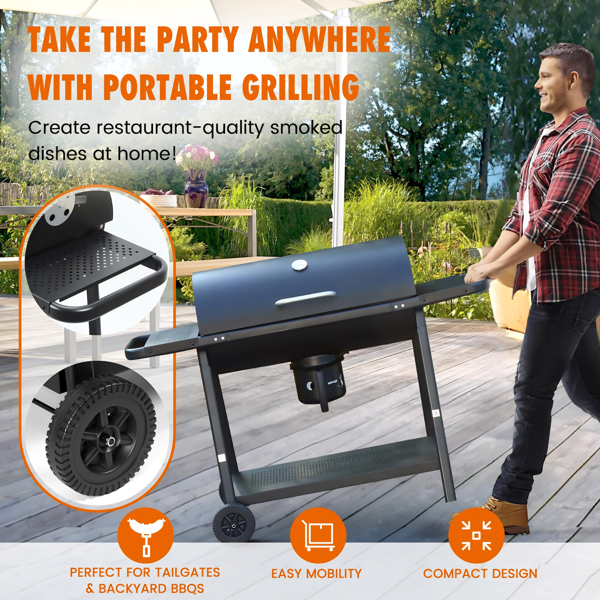 Barrel BBQ Charcoal Smokers & Grills – Outdoor BBQ Cooking